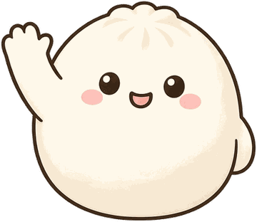 The 慢慢學 mascot waving hello